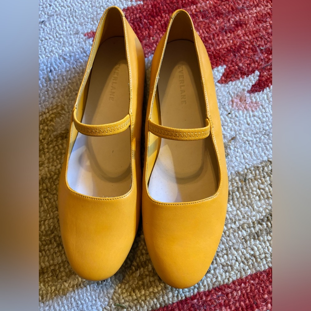 Yellow Maryjane by everlane size 7